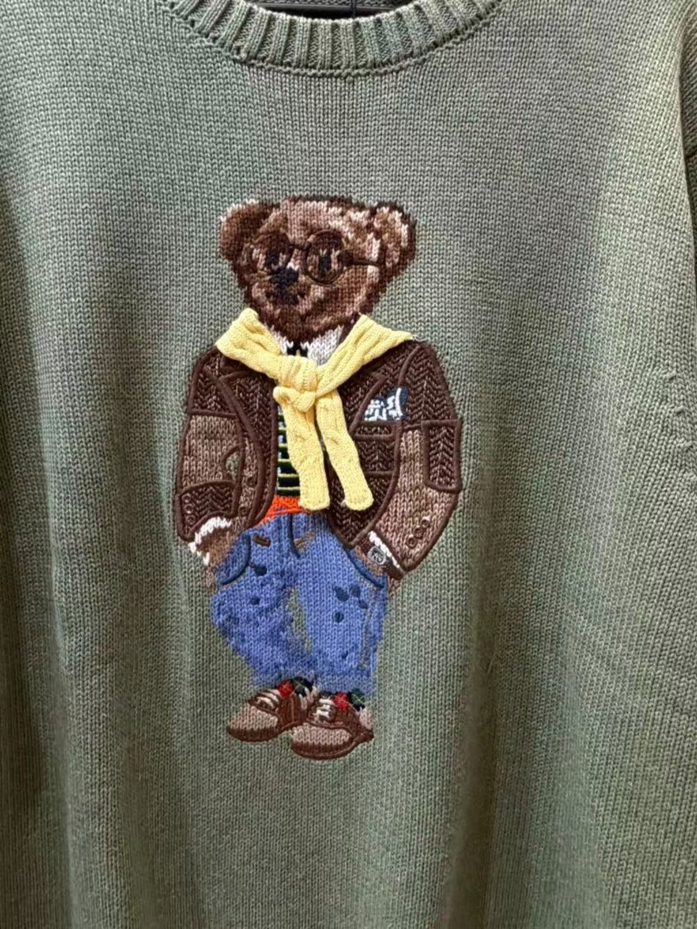 Polo Ralph Lauren Polo Bear Embroidered Crewneck Knit Sweater - Picture 3 of 7